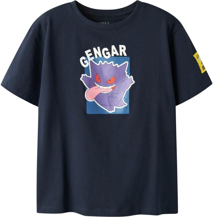 NAME IT KIDS Pokemon T-shirt met backprint donkerblauw - Foto 4