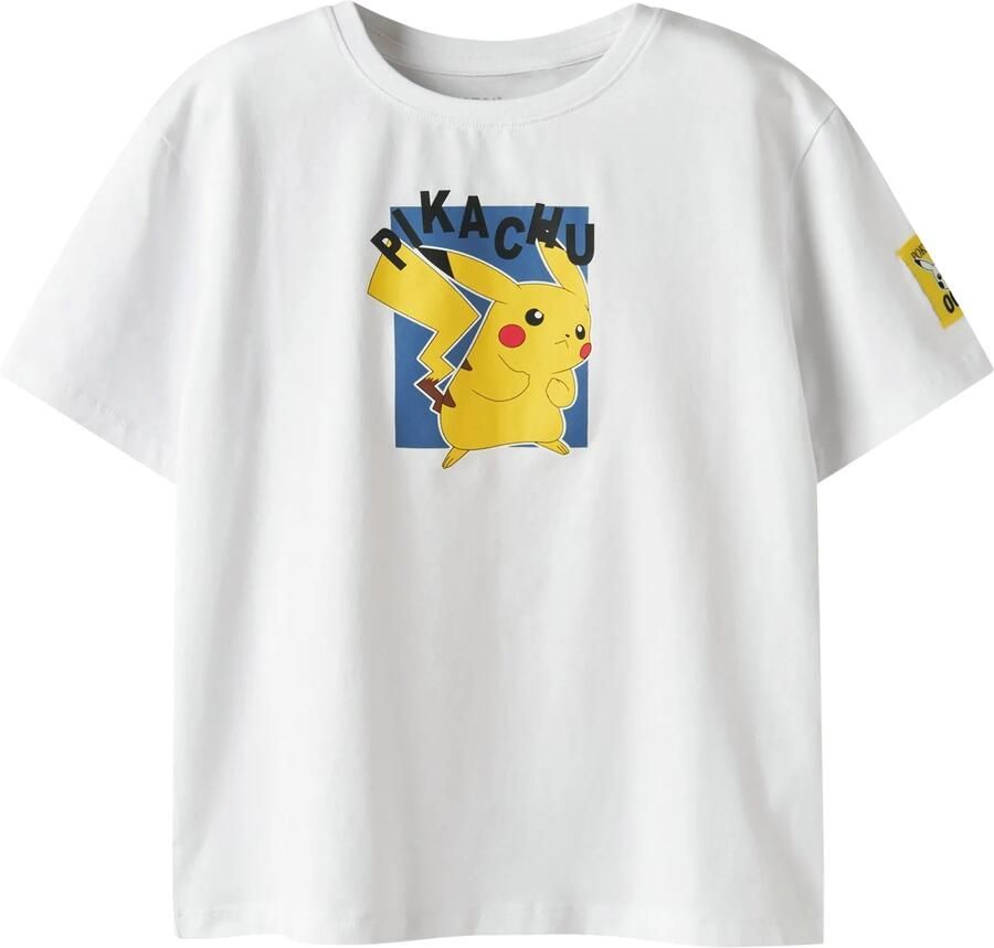 NAME IT KIDS Pokemon T-shirt met backprint wit - Foto 4