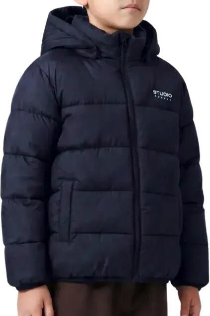 NAME IT KIDS gewatteerde winterjas donkerblauw - Foto 3