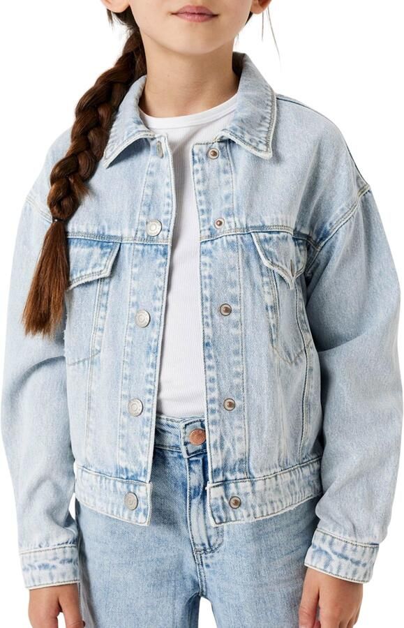 Name It Jeansjack NKFMILA DNM JACKET 8510-ZA NOOS in licht verkorte klassieke vorm