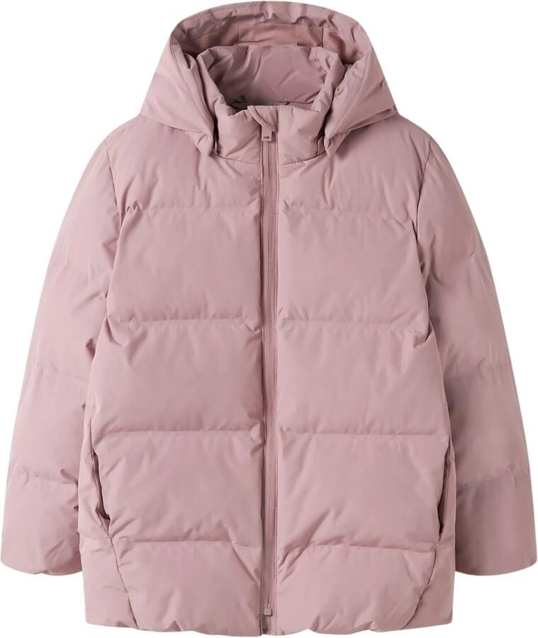NAME IT KIDS winterjas roze Polyester Capuchon Effen - Foto 3