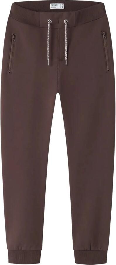 NAME IT KIDS regular sweatpants donkerbruin
