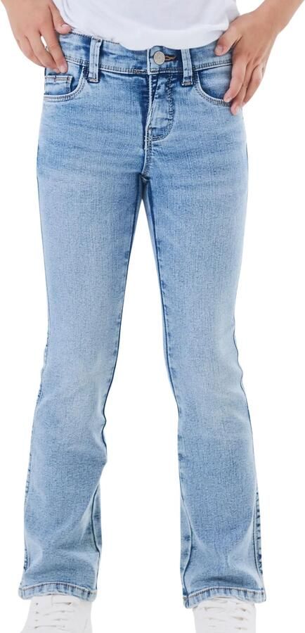 Name it KIDS bootcut fit jeans NKFPOLLY light blue denim Blauw Meisjes Stretchdenim 164 - Foto 8