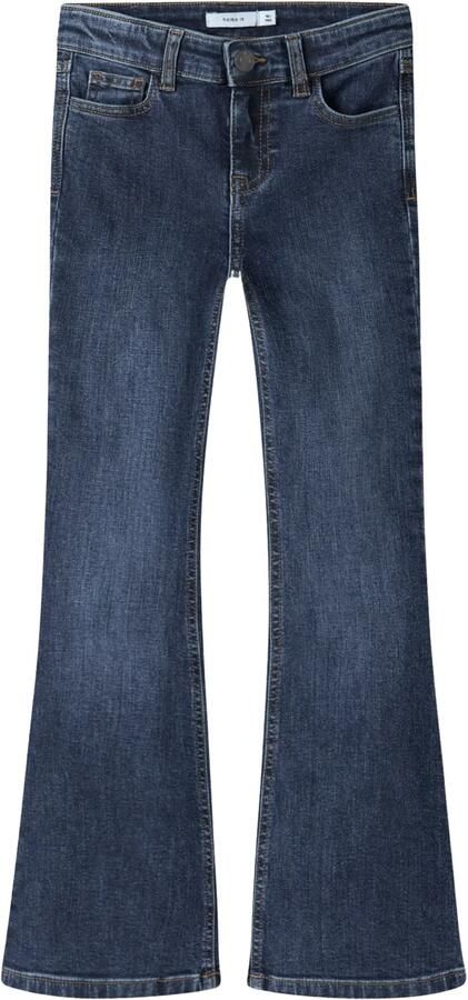 NAME IT KIDS NKFPOLLY flared jeans donkerblauw