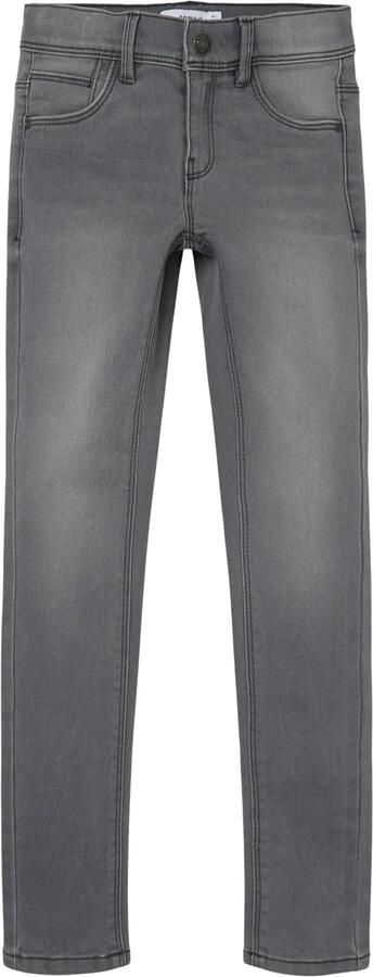 Name it skinny jeans NKFPOLLY light grey denim Grijs Meisjes Stretchdenim 104 - Foto 8