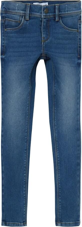 Name it skinny jeans NKFPOLLY medium blue denim Blauw Meisjes Stretchdenim 140 - Foto 8