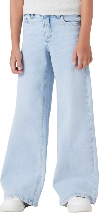 NAME IT KIDS wide leg jeans light blue denim - Foto 4
