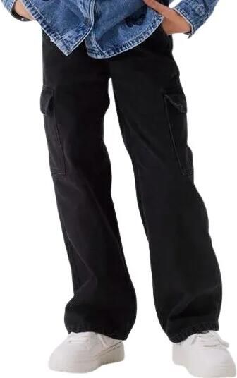 Name it KIDS wide leg jeans NKFROSE black Zwart Meisjes Denim Effen 158 - Foto 6