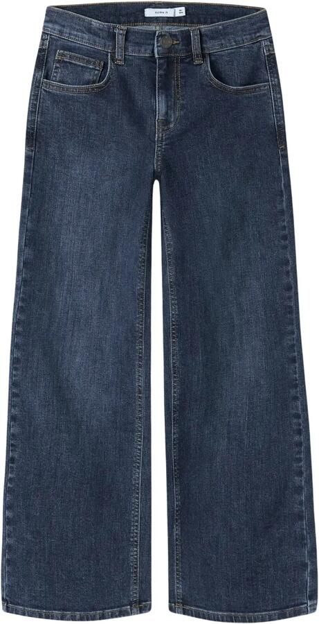 NAME IT KIDS NKFROSE wide leg jeans donkerblauw