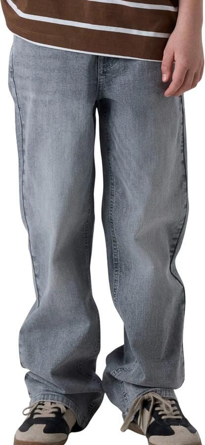 NAME IT KIDS NKMRYAN straight leg jeans grijs - Foto 3