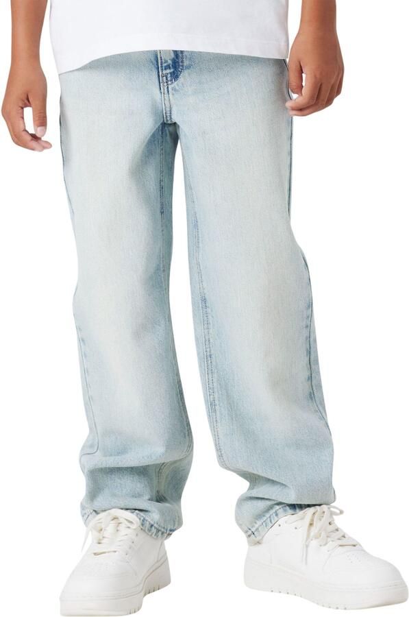 NAME IT KIDS loose fit jeans vintage light blue denim - Foto 4