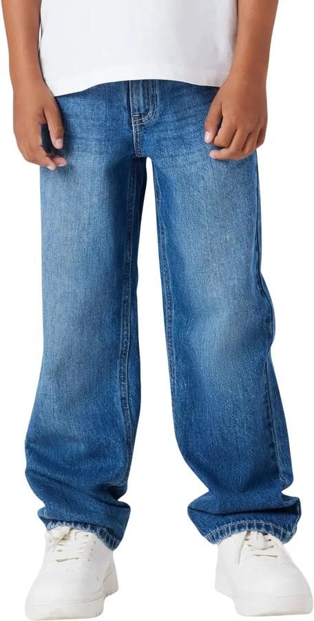 NAME IT KIDS loose fit jeans medium blue denim - Foto 3