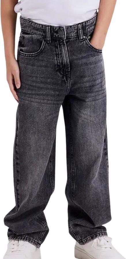 Name it KIDS straight fit jeans NKMRYAN Grijs Jongens Denim Effen 134 - Foto 6