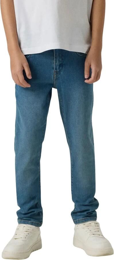 Name It Stretch jeans NKMSILAS voor jongens met verstelbare tailleband en slanke pasvorm - Foto 4