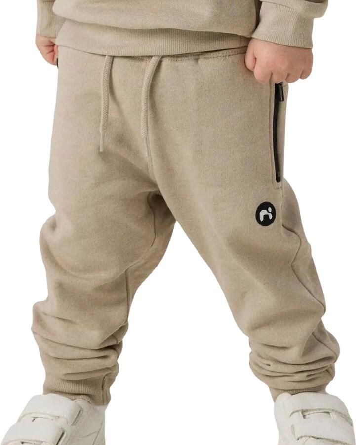 Name it MINI slim fit joggingbroek NMMVIMO lichtbruin Jongens Sweat Effen 104 - Foto 4
