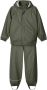 Name it KIDS regenpak Kaki Groen Meisjes Polyester Capuchon Effen 140 - Thumbnail 1