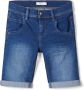 Name it KIDS slim fit denim short NKMSILAS medium blue denim Blauw Jongens Stretchdenim 122 - Thumbnail 2