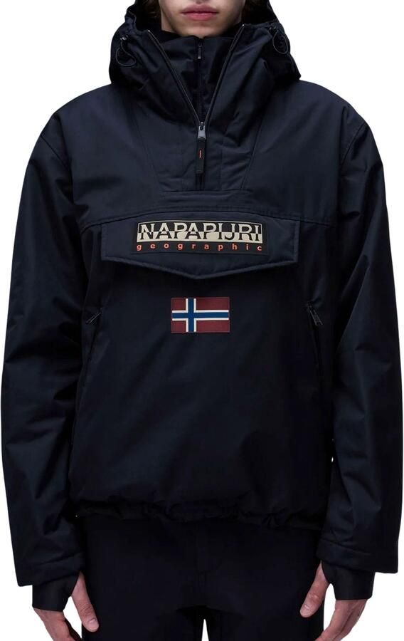 Napapijri Zwarte Polyesterjas Herfst Winter Collectie Black Heren - Foto 7