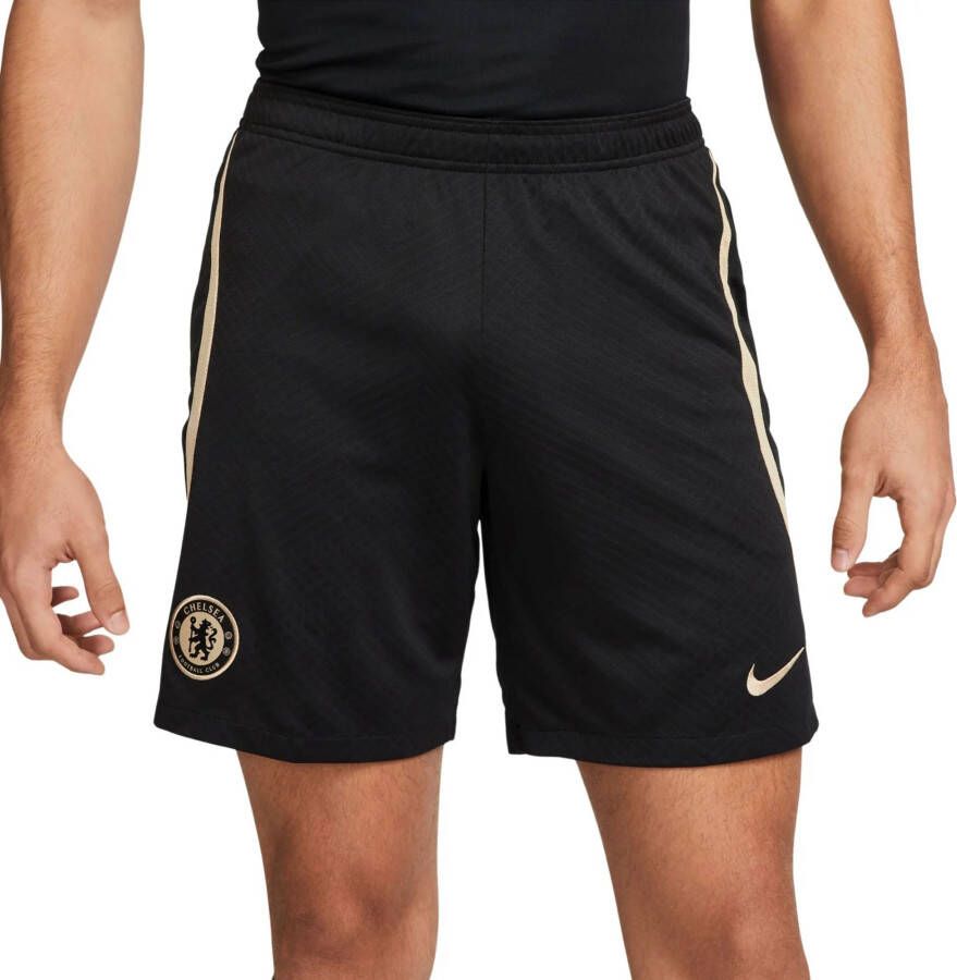 Nike Chelsea FC Strike knit voetbalshorts met Dri-FIT voor heren Zwart
