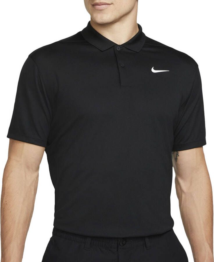 Nike Court Dri-FIT Tennispolo voor heren Zwart