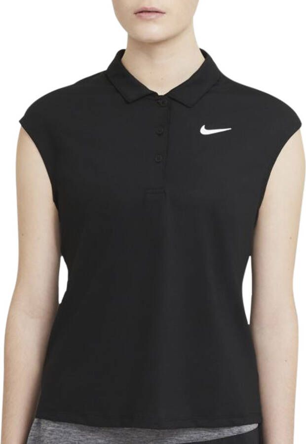 Nike Court Victory damespolo Zwart
