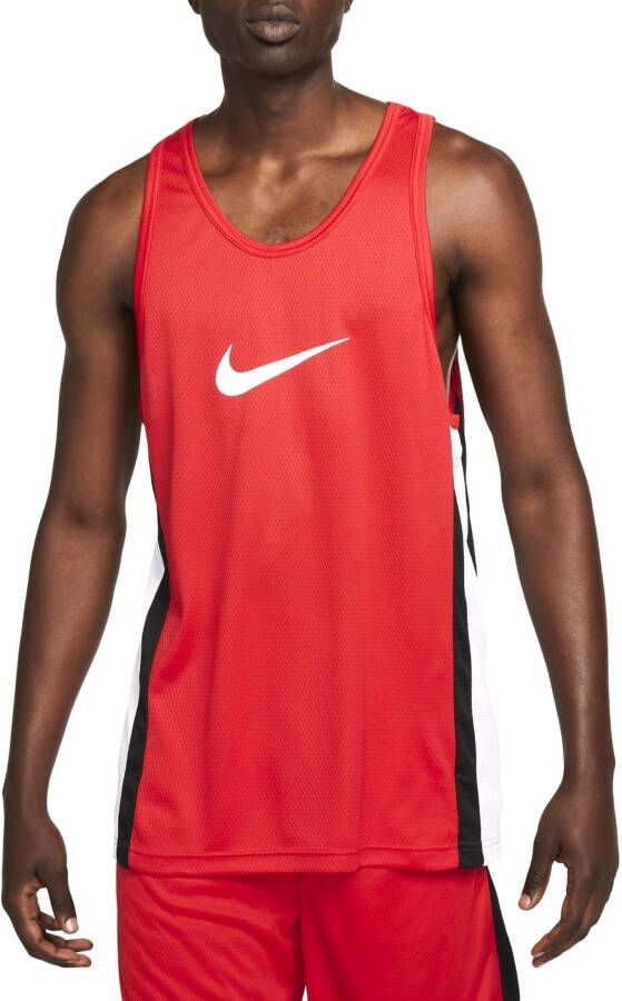 Nike Icon Dri-FIT basketbaljersey voor heren Rood