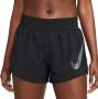 Nike Dri-FIT One Swoosh Hardloopshorts met halfhoge taille en binnenbroek voor dames Zwart - Thumbnail 2
