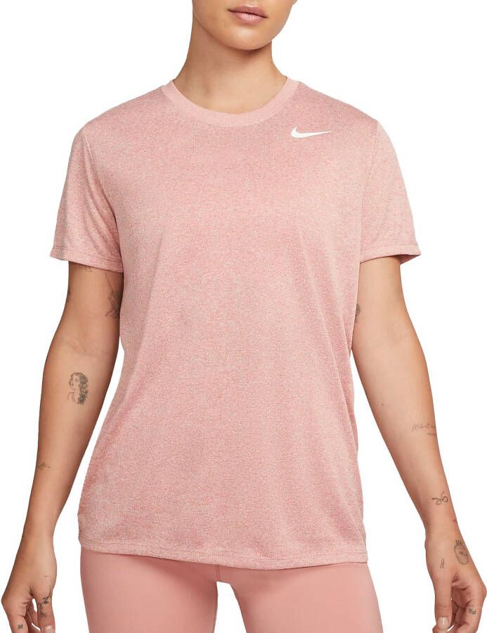 Nike Legend Roze Hardloop T-shirt Dames