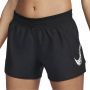 Nike Dri-FIT Swoosh Run Hardloopshorts met halfhoge taille en binnenbroek voor dames Zwart - Thumbnail 1