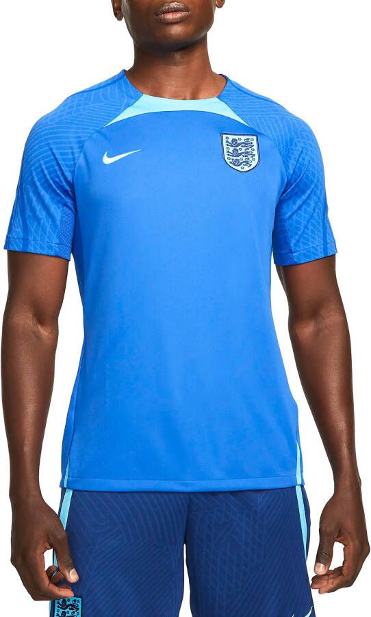 Nike Engeland Strike Dri-FIT voetbaltop met korte mouwen voor heren Blauw