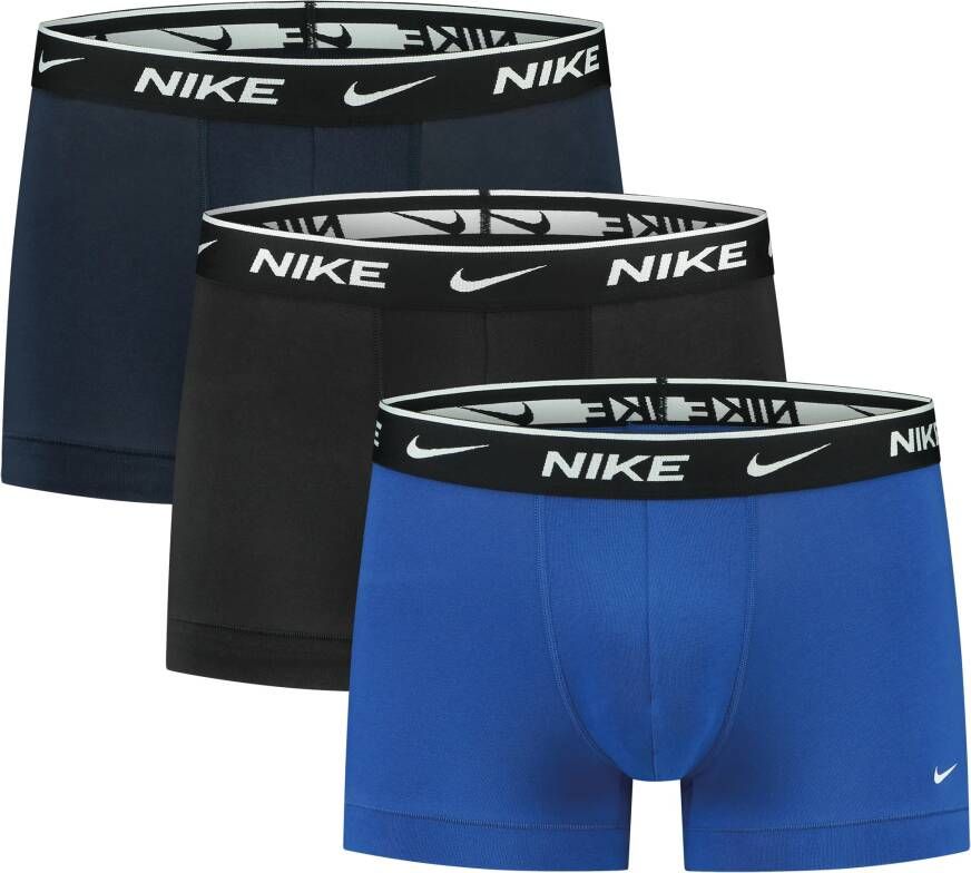Nike Everyday Cotton Stretch Trunk (3 Pack) Boxershorts Kleding obsidian game royal black maat: XS beschikbare maaten:XS S M L XL