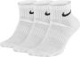 Nike Everyday Cushioned Trainingsenkelsokken (3 paar) Wit - Thumbnail 2