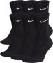 Nike Lichtgewicht zwarte sokken voor dagelijks gebruik Zwart Unisex - Thumbnail 2