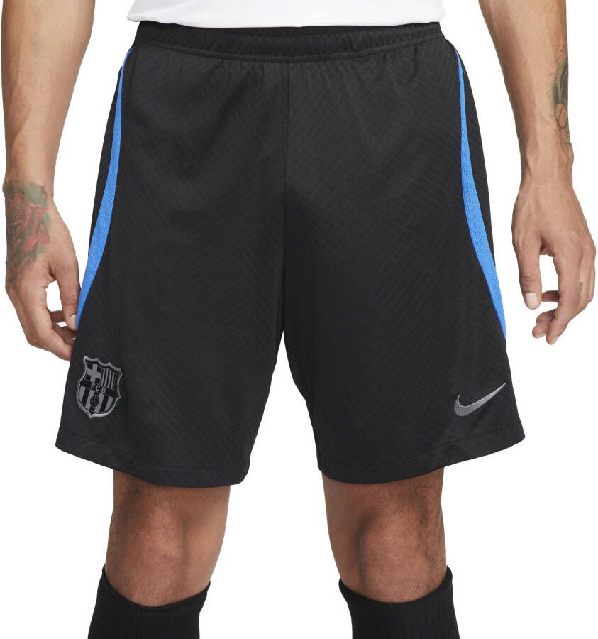 Nike FC Barcelona Strike Dri-FIT knit voetbalshorts voor heren Zwart