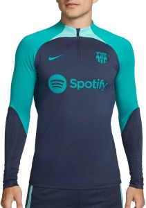 Nike FC Barcelona Strike Dri-FIT knit voetbaltrainingstop voor heren Blauw