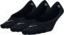 Nike Everyday Lightweight Footie trainingssokken voor dames (3 paar) Zwart - Thumbnail 1