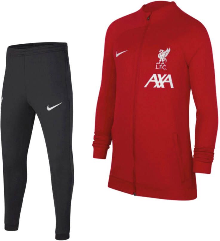 Nike Liverpool FC Academy Pro voetbaltrainingspak met Dri-FIT voor kids Rood