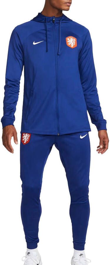 Nike Nederland Strike Dri-FIT voetbaltrainingspak met capuchon voor heren Blauw