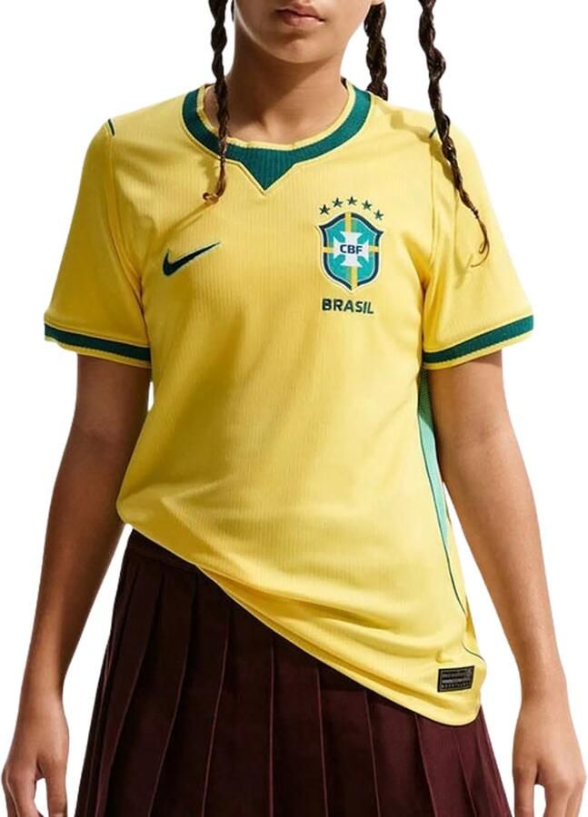 Nike Brazilië 2026 Stadium Thuis replica voetbalshirt met Dri-FIT voor kids Geel - Foto 5