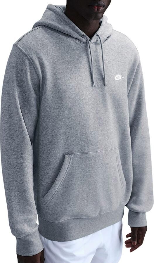 Nike Club fleecehoodie voor heren Grijs - Foto 6