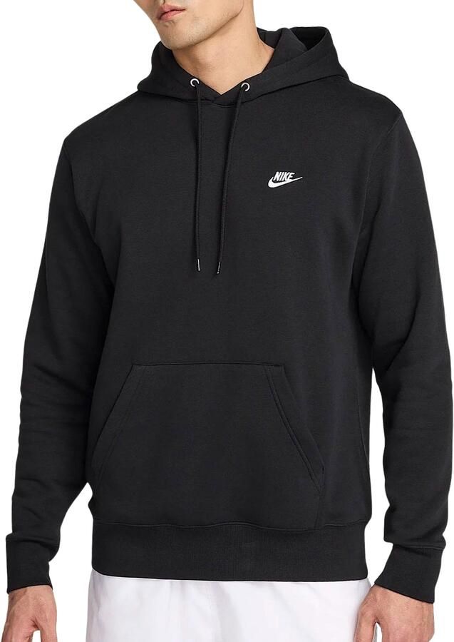 Nike Club fleecehoodie voor heren Zwart