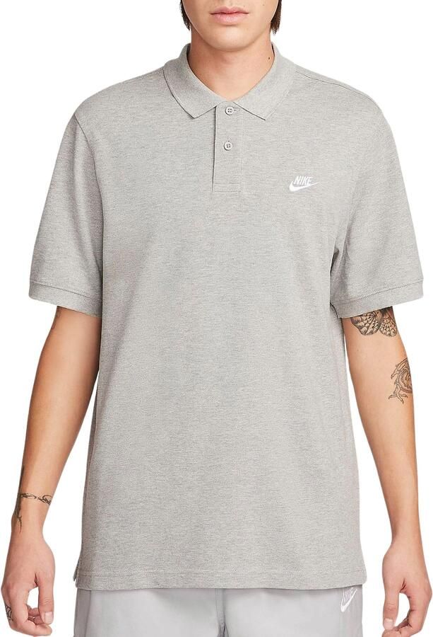 Nike Club polo met korte mouwen voor heren Grijs