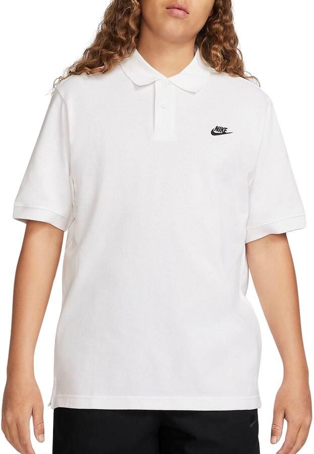 Nike Essential Pique Polo Shirt Wit Zwart White Heren - Foto 3