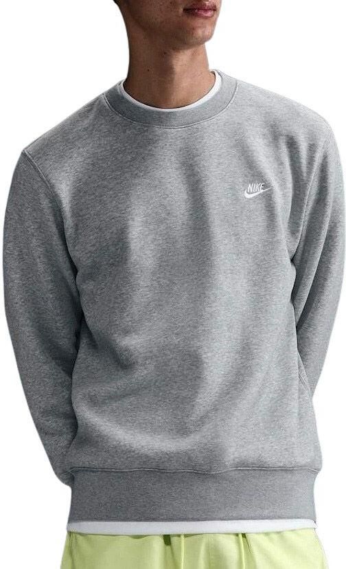 Nike Club fleeceshirt met ronde hals voor heren Grijs - Foto 5