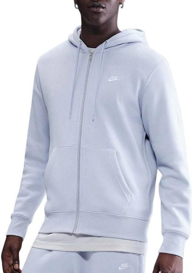 Nike Club fleecehoodie met rits voor heren Grijs - Foto 5