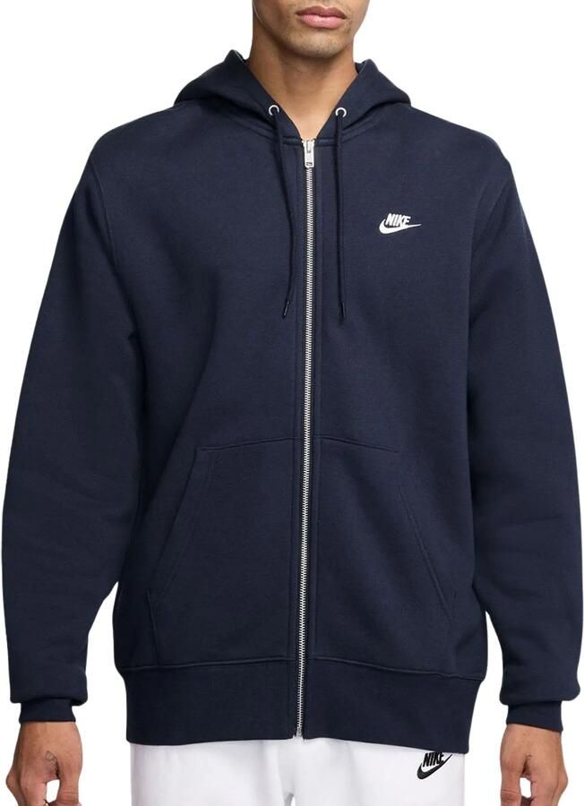 Nike Club fleecehoodie met rits voor heren Blauw - Foto 5