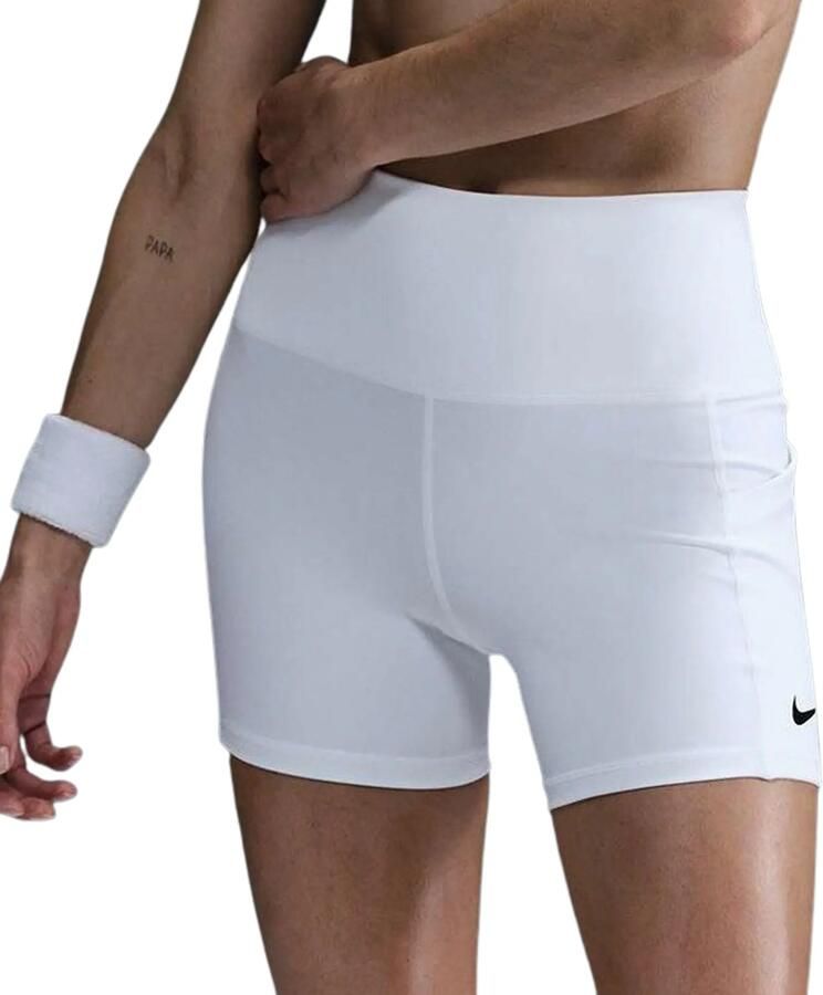 Nike Court Dri-FIT tennisshorts met zakken voor dames Wit - Foto 3