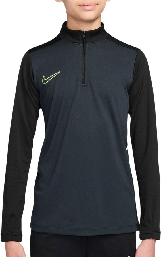Nike Academy voetbaltrainingstop met Dri-FIT lange mouwen en korte rits voor kids Groen - Foto 5