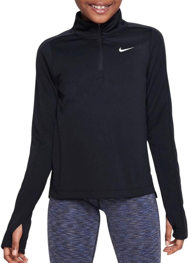 Nike Dri-FIT stop met lange mouwen en korte rits Zwart - Foto 4