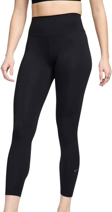 Nike One 7 8-legging met hoge taille voor dames Zwart